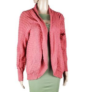 NWT Roxy Redish Orange Cableknit Cardigan